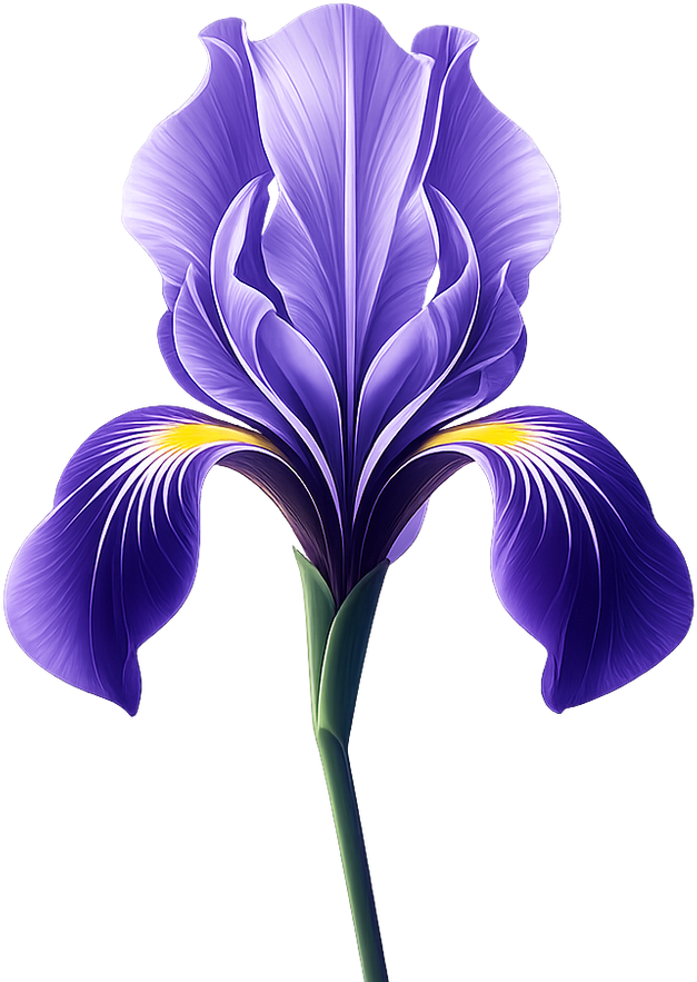 Iris — a purple iris flower